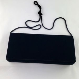 Black Velvet Clutch Evening Bag